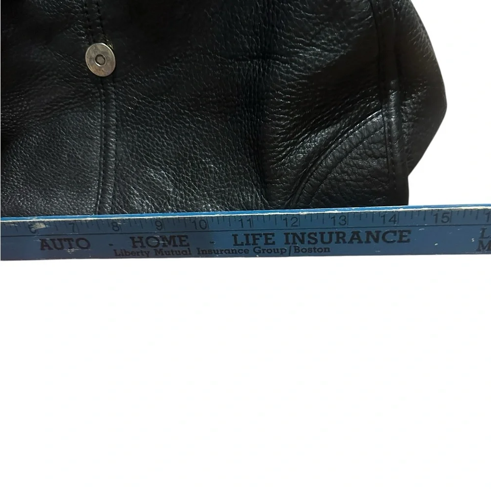 Michael Kors Black Leather Hudson Shoulder Bag Pebble Butter Leather! Non-Smoker - Picture 15 of 16